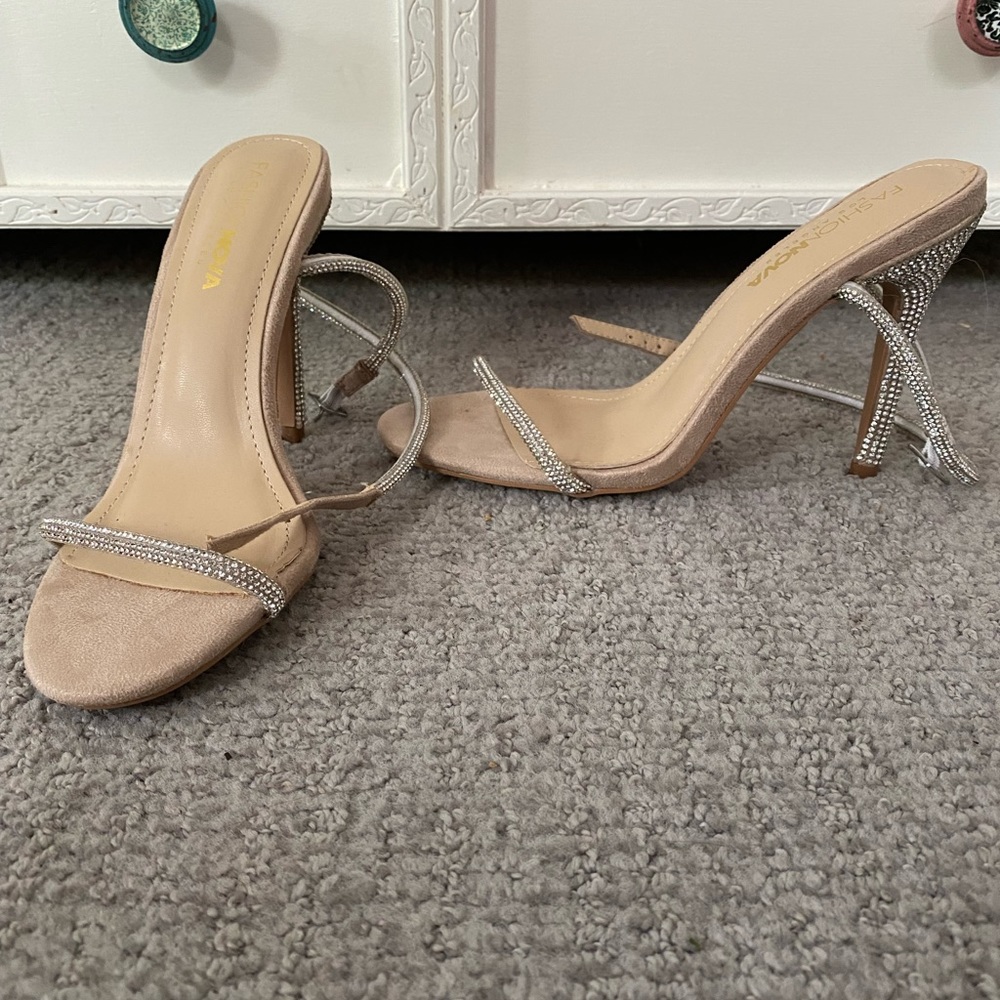 Diamond Strapped Heels